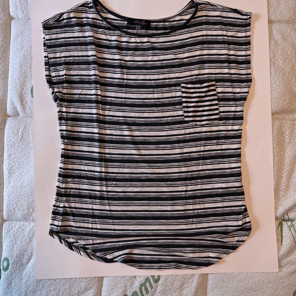 Small - Liala Jayde - Black/White Striped Sweater